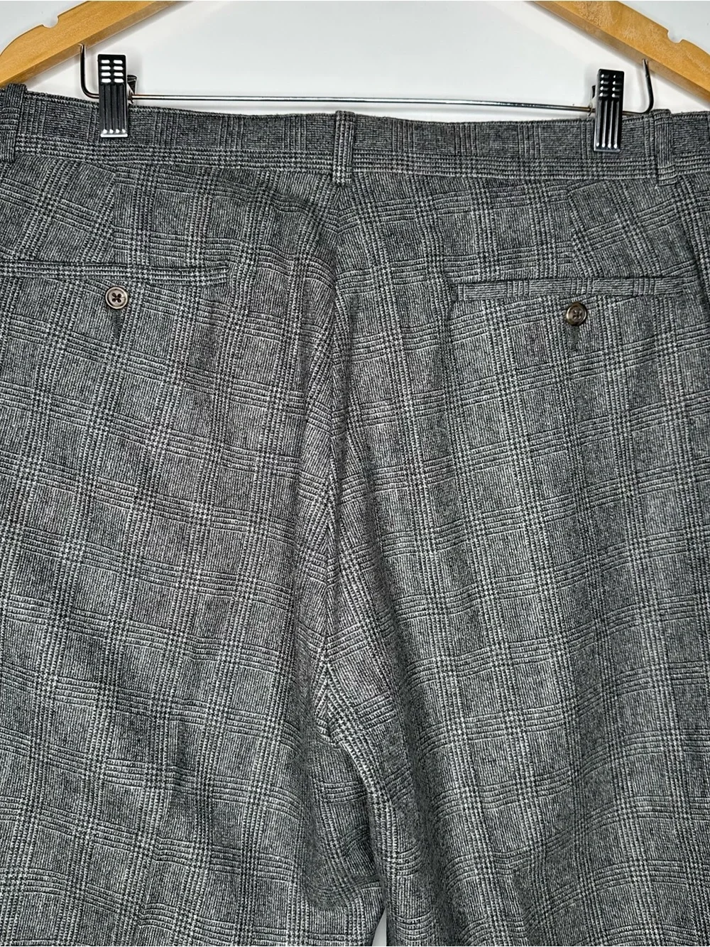 Polo Ralph Lauren NWT Mens Gray Glen Plaid Wool Cotton Flannel Pants 36x32